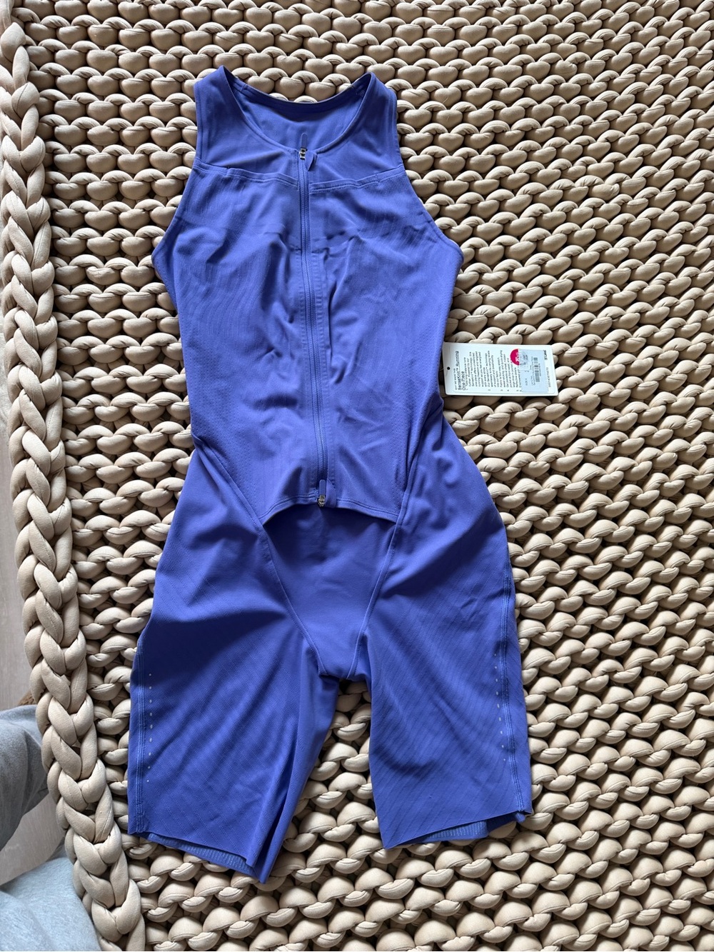 SenseKnit Running one-piece Purple Front-Zip